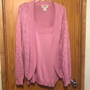Sweater with attached shell